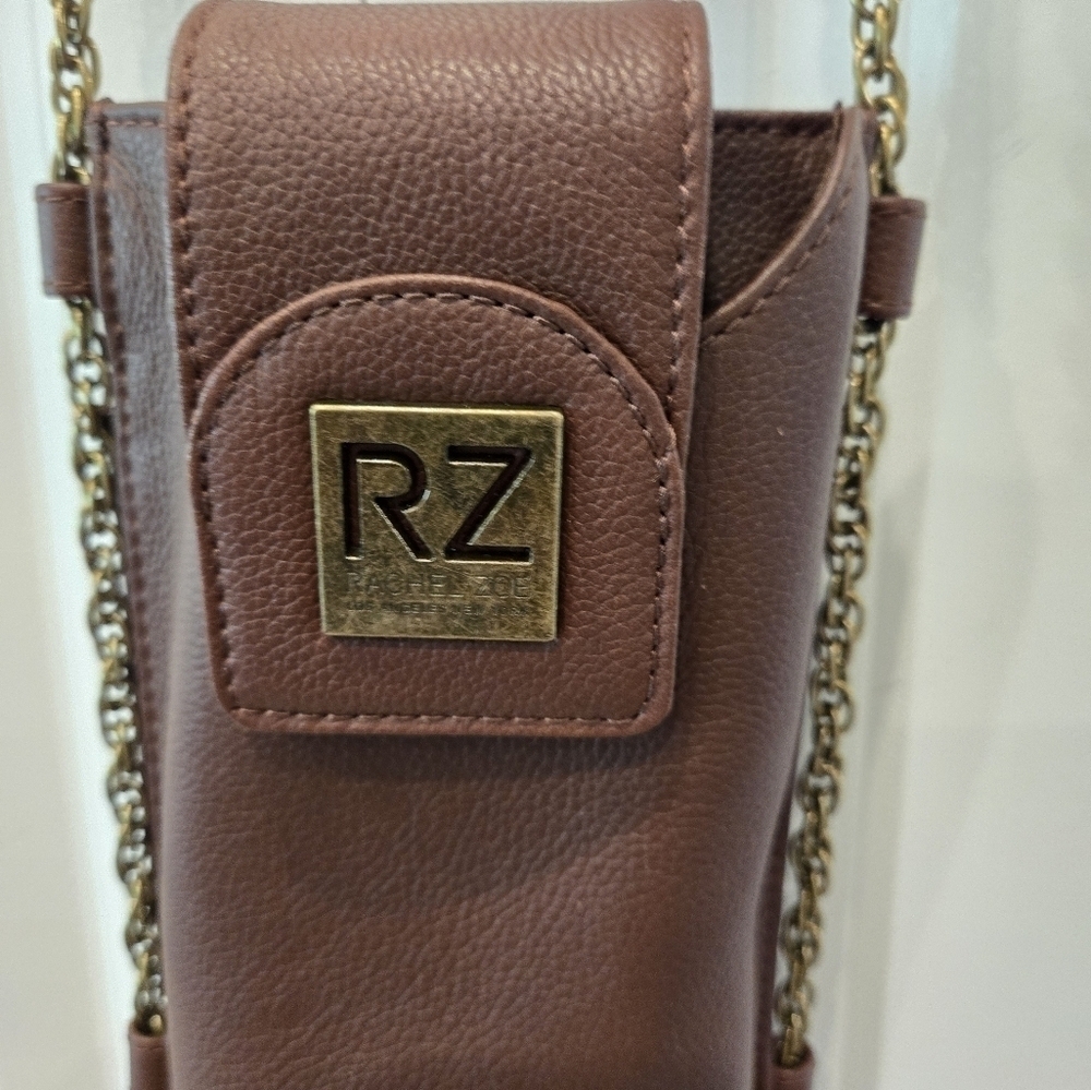 Rachel Zoe Leather Crossbody Cell phone Bag Cash Holder Pouch MSP$100 Boho